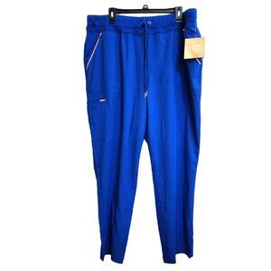 NEW Cherokee Statement Royal Blue Scrub Pants Pull On Stretchy Size 2XL